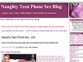 Naughty Teen Phone Sex Blog